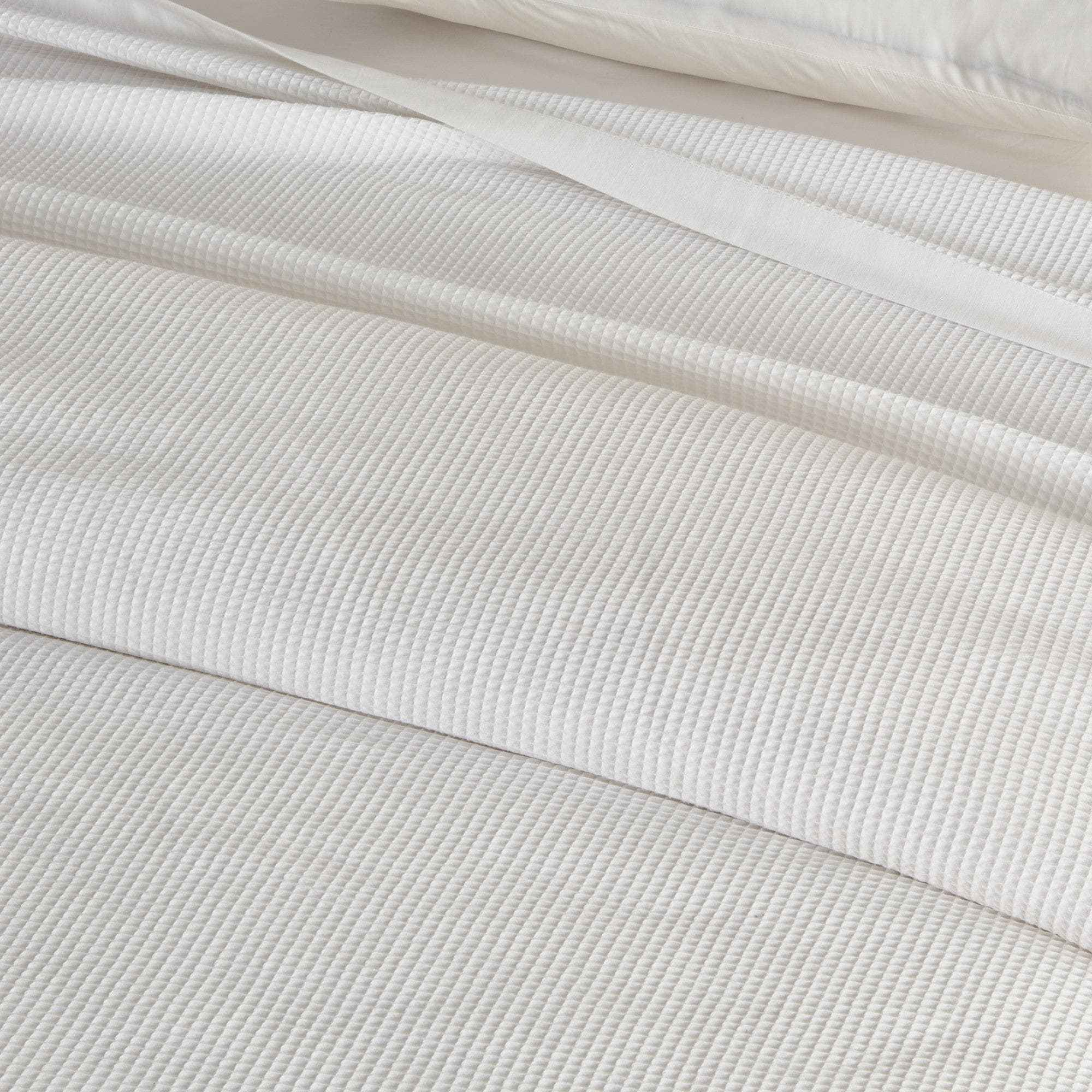 100% Cotton Small Waffle Weave Blanket - Hazel Collection