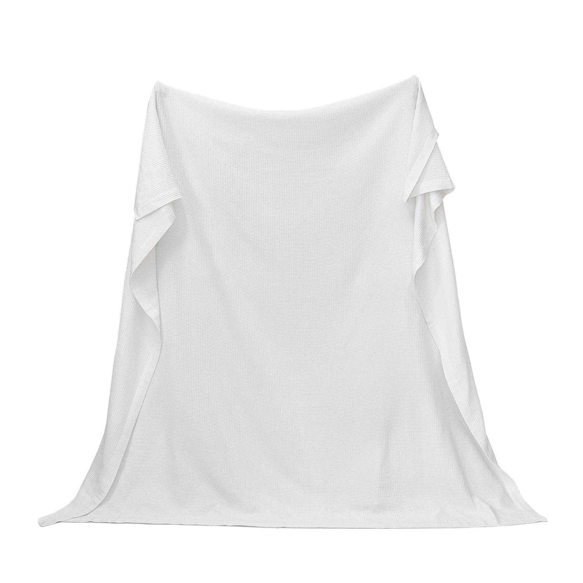 100% Cotton Small Waffle Weave Blanket - Hazel Collection