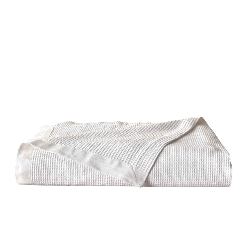 100% Cotton Small Waffle Weave Blanket - Hazel Collection