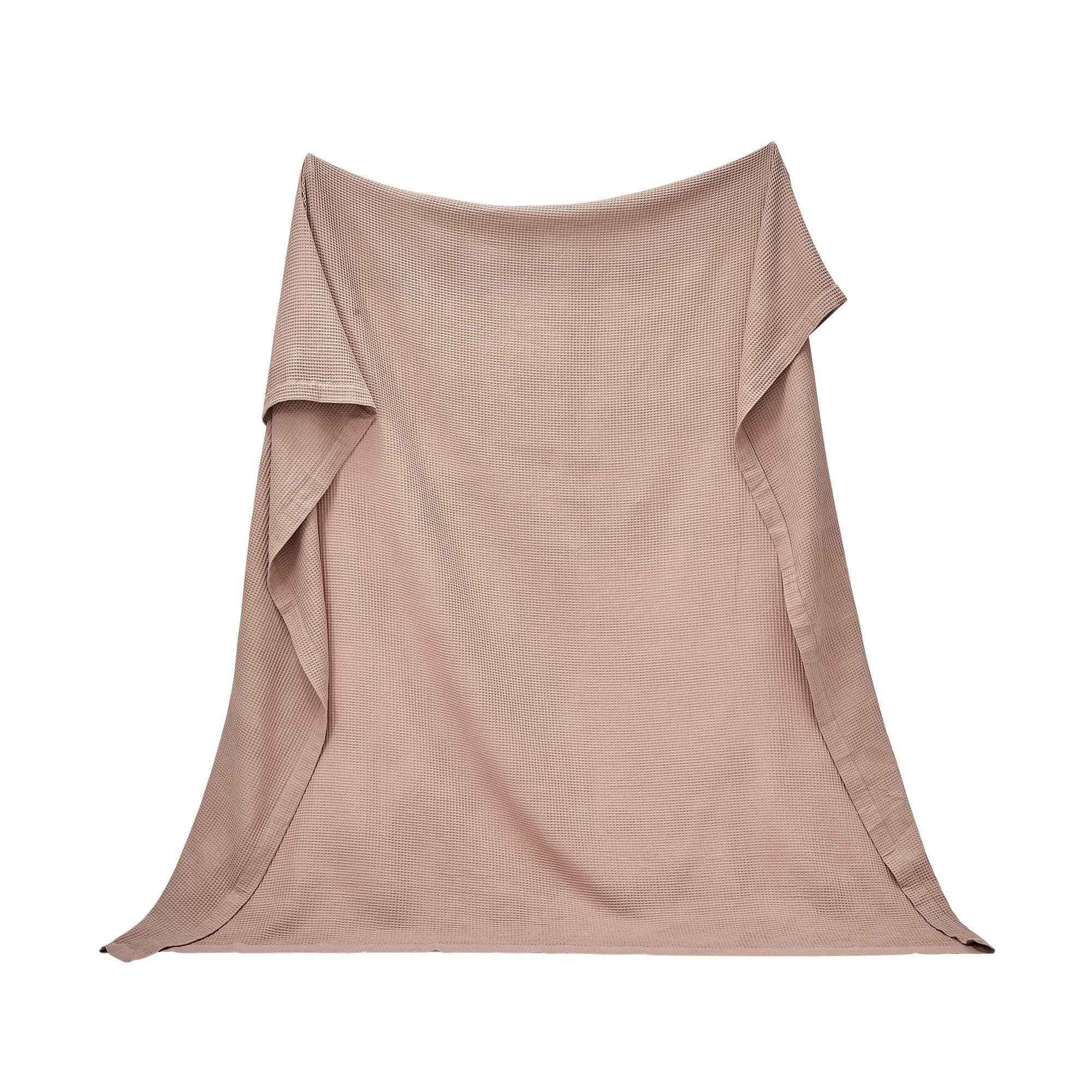 100% Cotton Small Waffle Weave Blanket - Hazel Collection