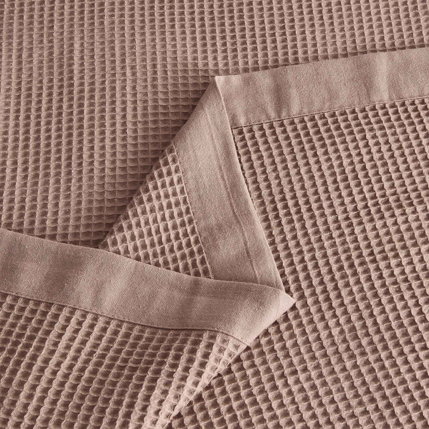 100% Cotton Small Waffle Weave Blanket - Hazel Collection