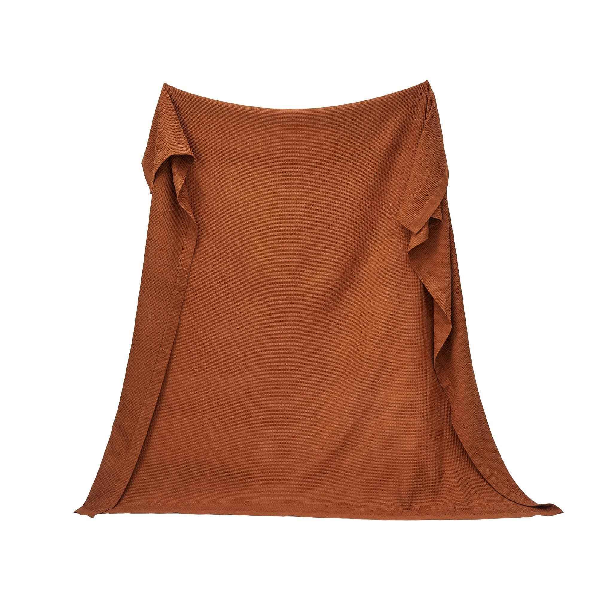 100% Cotton Small Waffle Weave Blanket - Hazel Collection