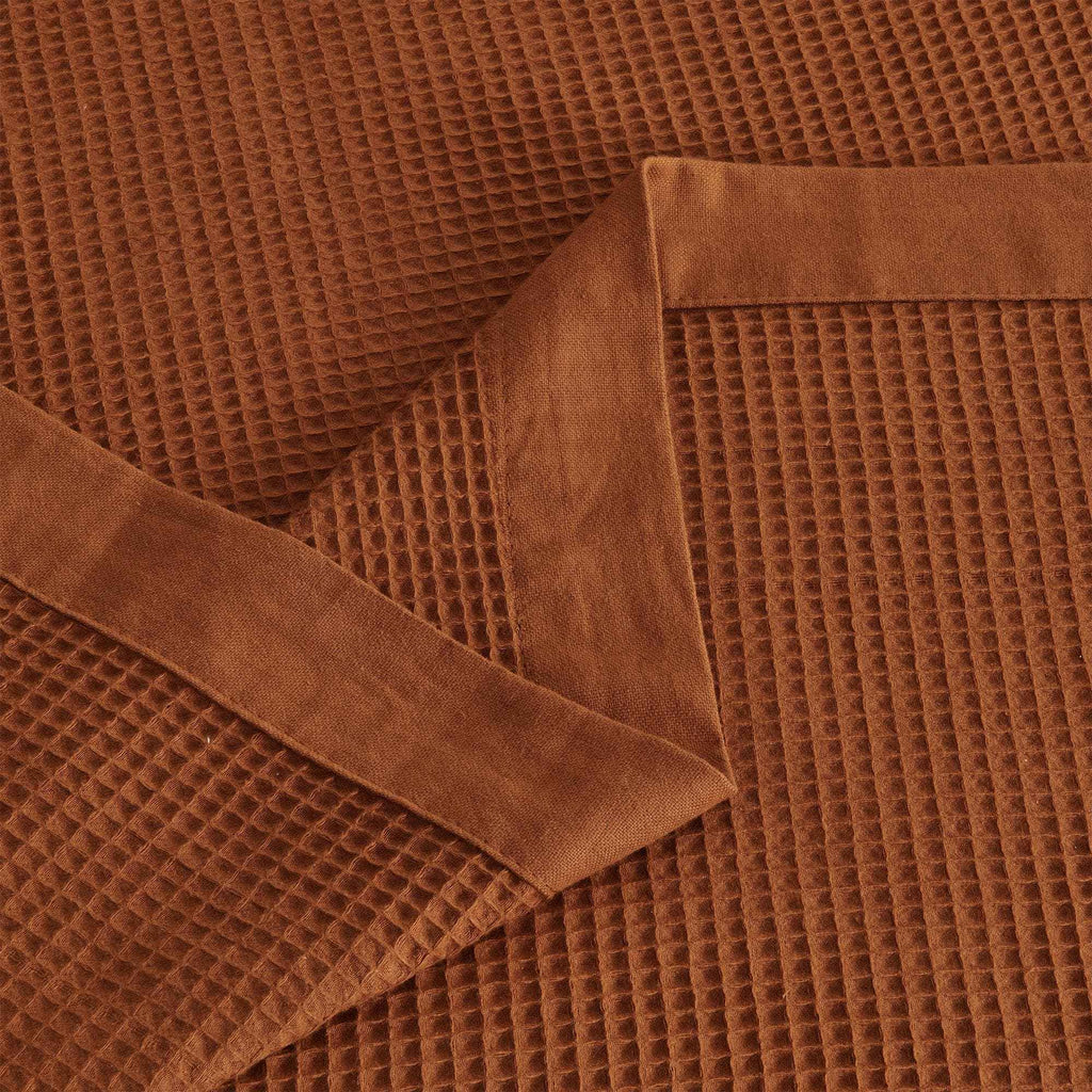 100% Cotton Small Waffle Weave Blanket - Hazel Collection