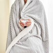 Ribbed Sherpa Throw Blanket - Corduroy Collection