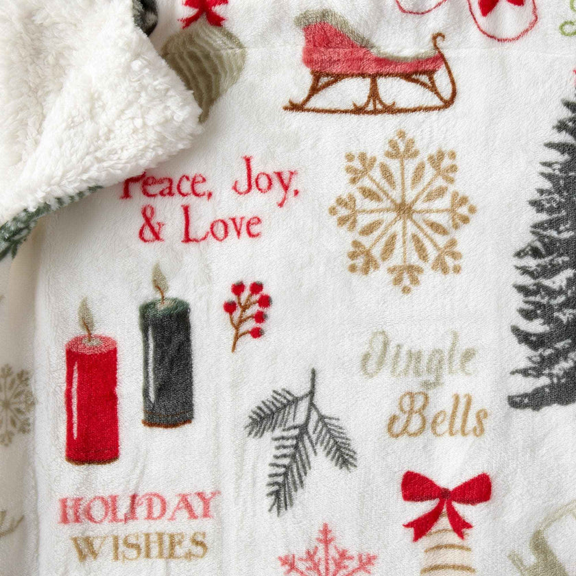 Sherpa Throw Blanket - Eve Collection