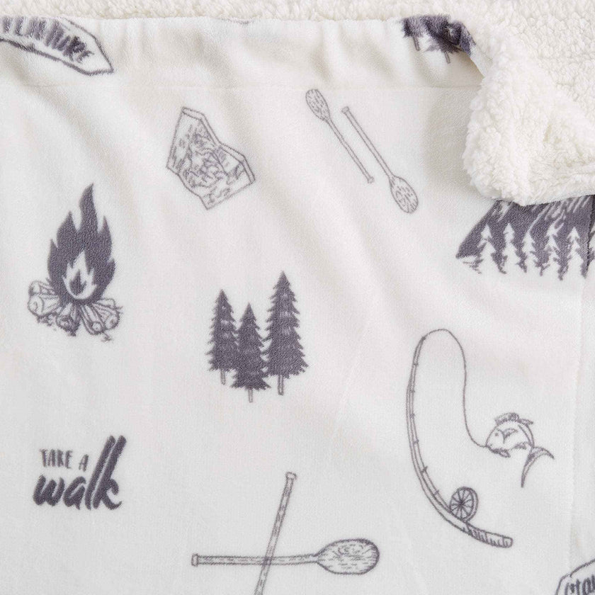 Sherpa Throw Blanket - Hudson Collection