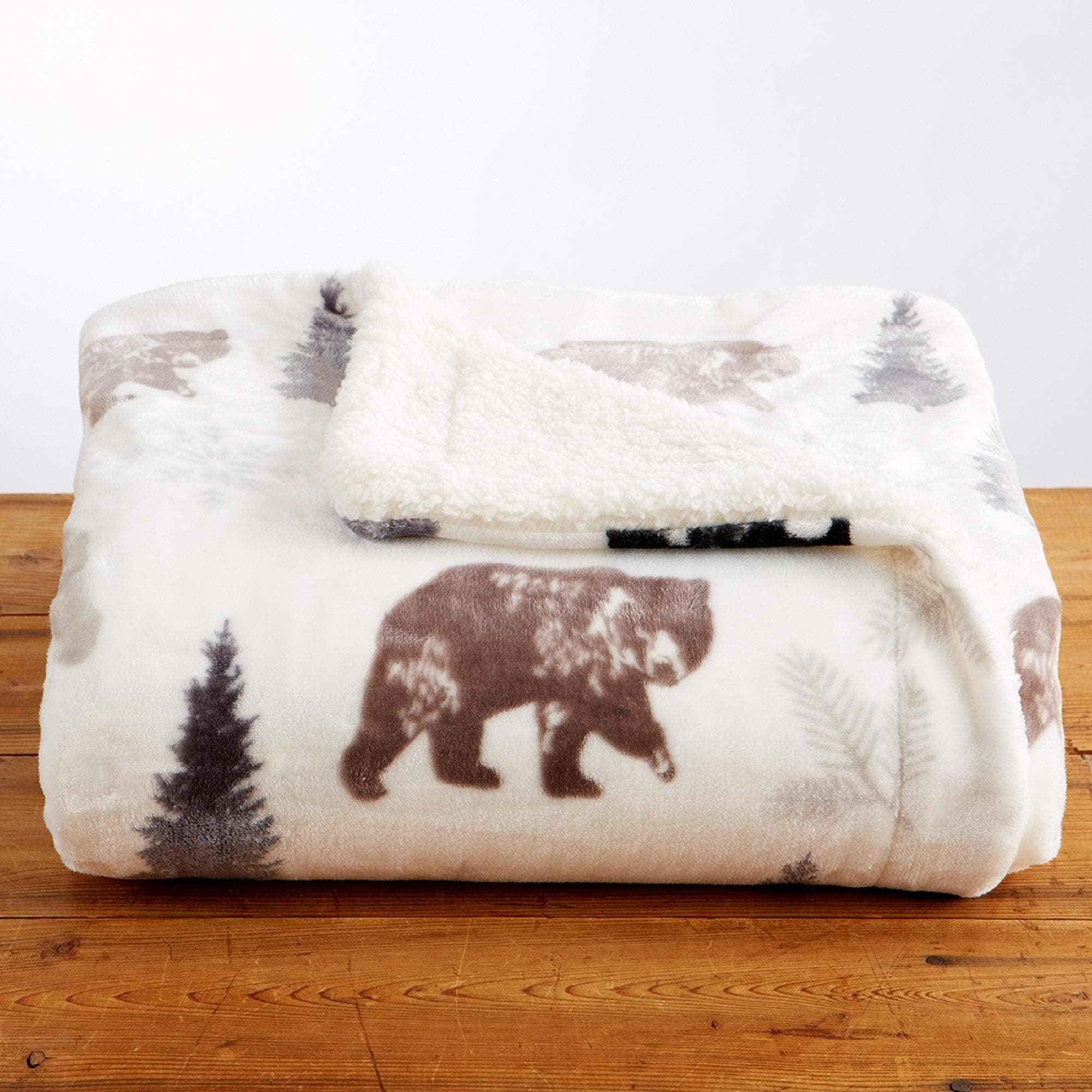 Sherpa Throw Blanket - Hudson Collection