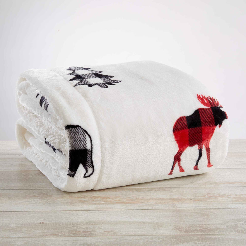 Sherpa Throw Blanket - Hudson Collection