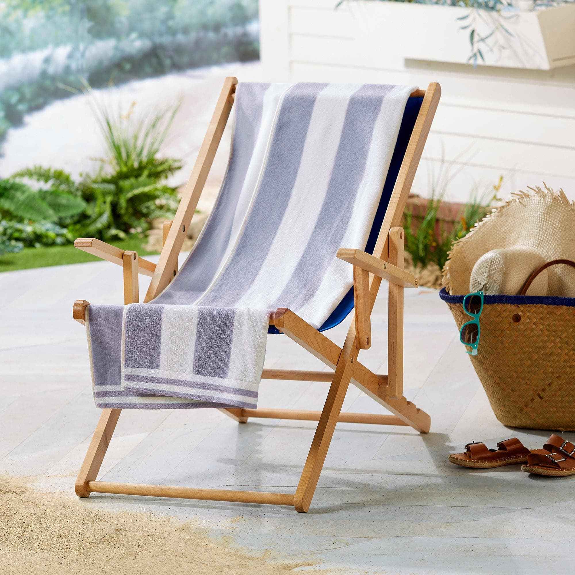 Oversized Striped Cabana Beach Towel - Edgartown Collection