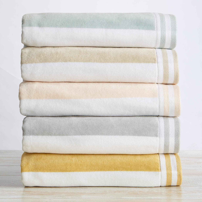 Oversized Striped Cabana Beach Towel - Edgartown Collection