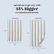 Oversized Striped Cabana Beach Towel - Edgartown Collection
