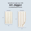 Oversized Striped Cabana Beach Towel - Edgartown Collection