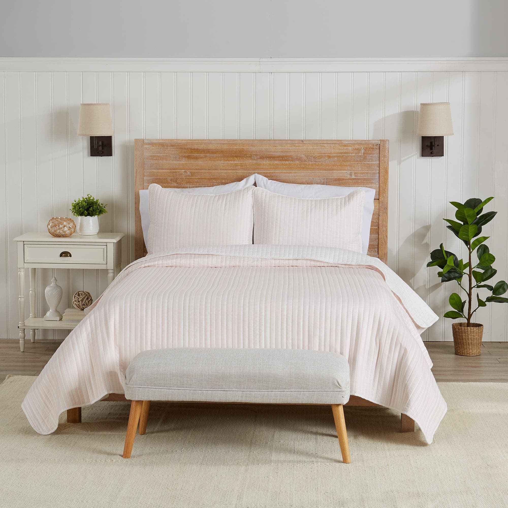 3-Piece Stripe Quilt - Marcie Collection