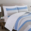3 Piece Striped Quilt Set - Bryce Collection