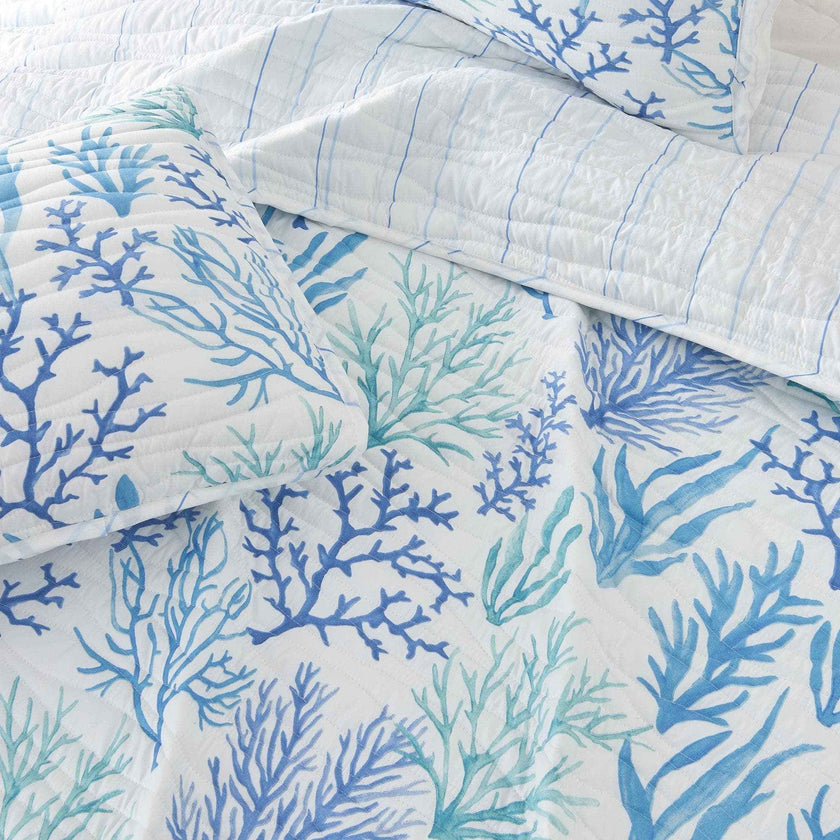 Blue Coral Quilt - Amelia Island