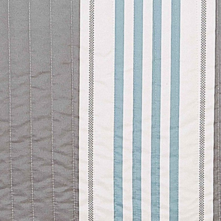 Striped Coral Quilt Set - St. Croix Collection