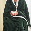 Ribbed Sherpa Throw Blanket - Corduroy Collection