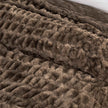 Ruched Faux Fur Throw Blanket - Alondra Collection