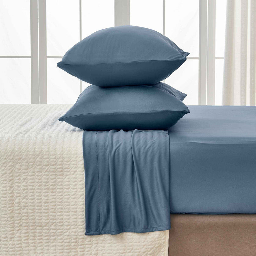 4-Piece Interlock Microfiber Sheet Set - Mackenna Collection