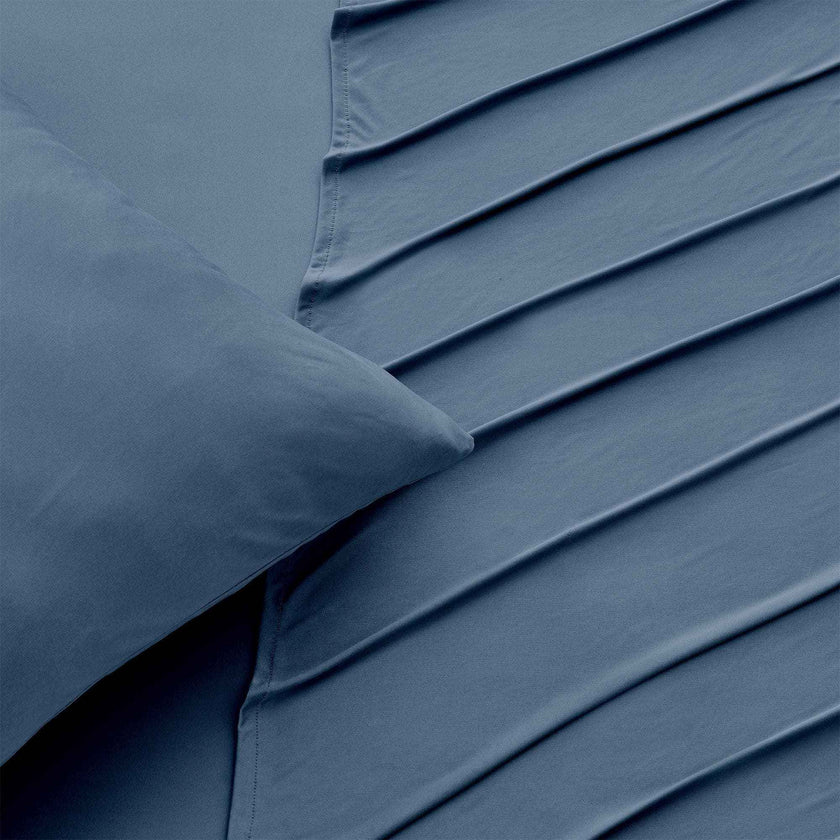 4-Piece Interlock Microfiber Sheet Set - Mackenna Collection