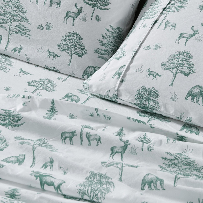 4-Piece Lodge Microfiber Sheet - Mountain Ridge Collection