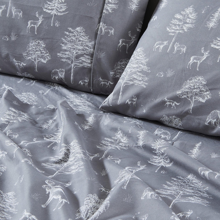 4-Piece Lodge Microfiber Sheet - Mountain Ridge Collection