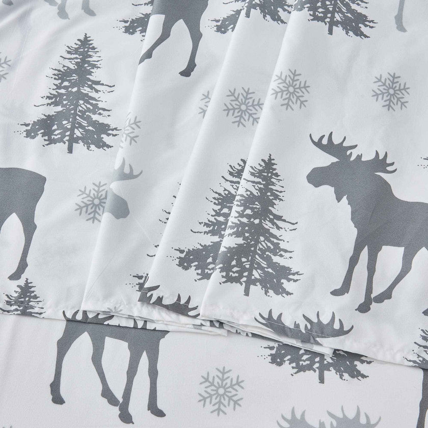 4-Piece Lodge Microfiber Sheet - Mountain Ridge Collection