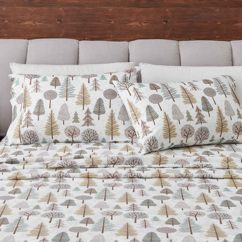 4-Piece Lodge Microfiber Sheet - Mountain Ridge Collection