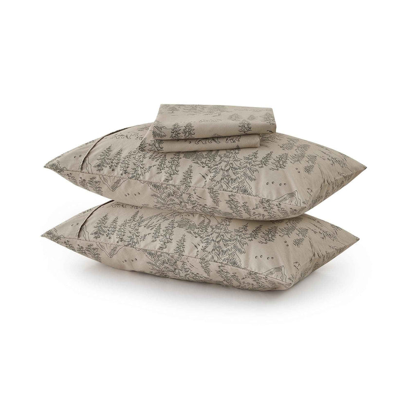 4-Piece Lodge Microfiber Sheet - Mountain Ridge Collection