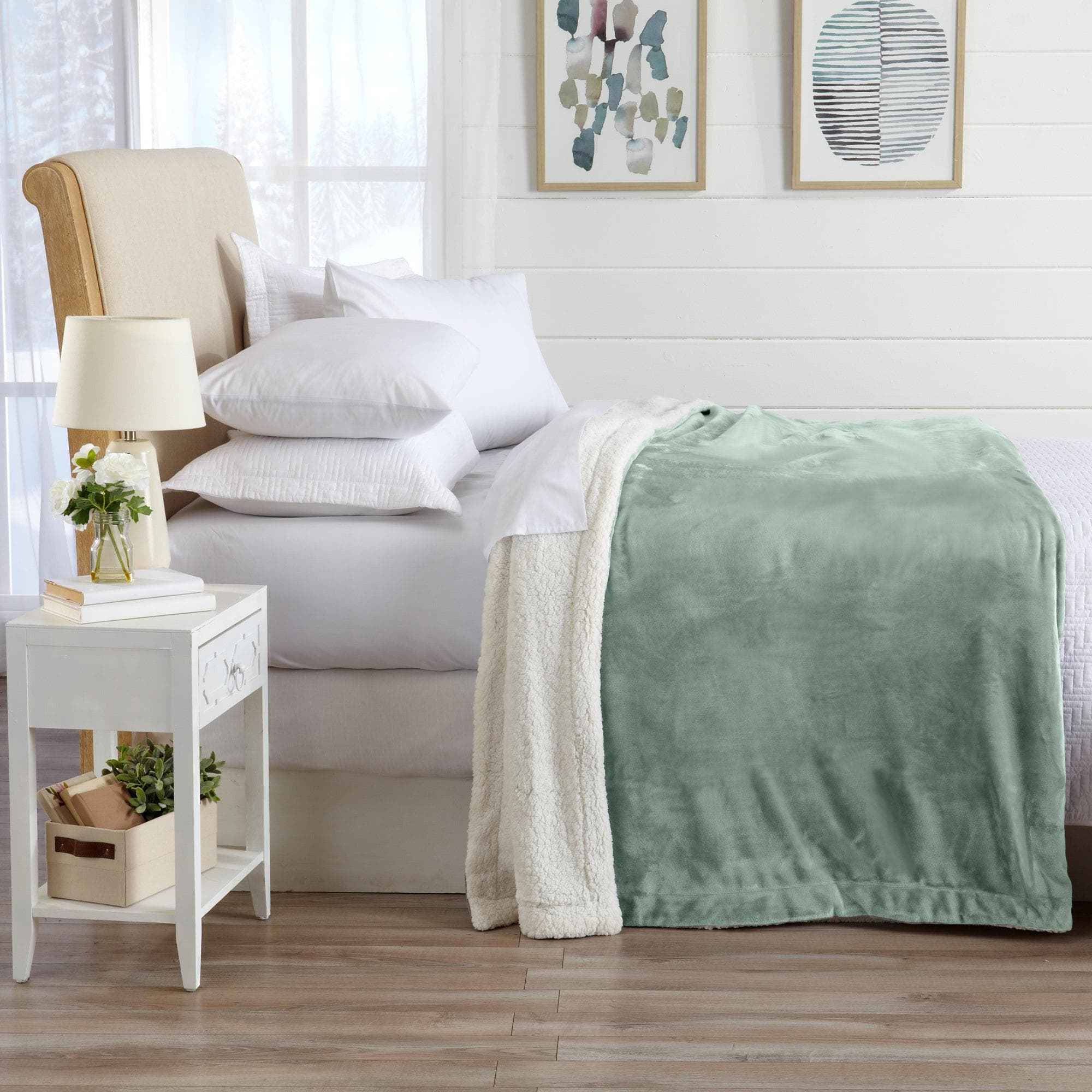 Velvet Plush Sherpa Luxury Bed Blanket - Kinsley Collection