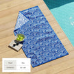 Oversized Retro Printed Beach Towel - St. Barts Collection