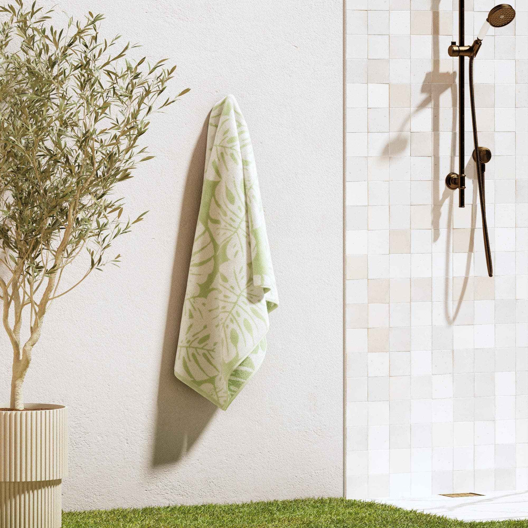 Oversized Retro Printed Beach Towel - St. Barts Collection