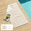 Oversized Retro Printed Beach Towel - St. Barts Collection