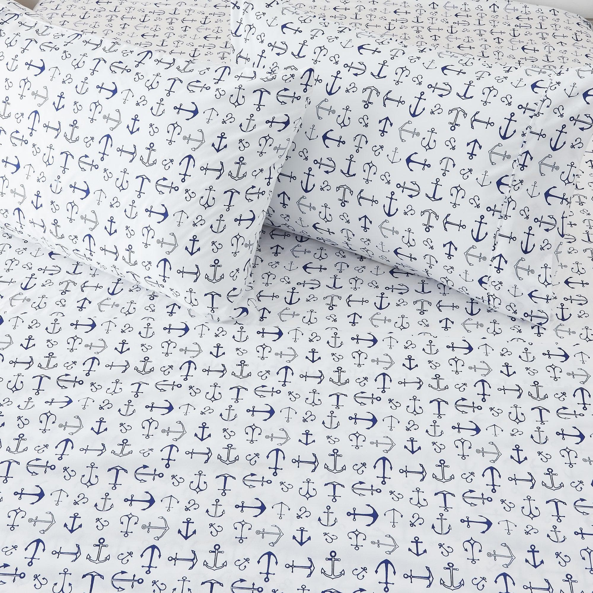 4-Piece Coastal Microfiber Sheet - Newport Collection