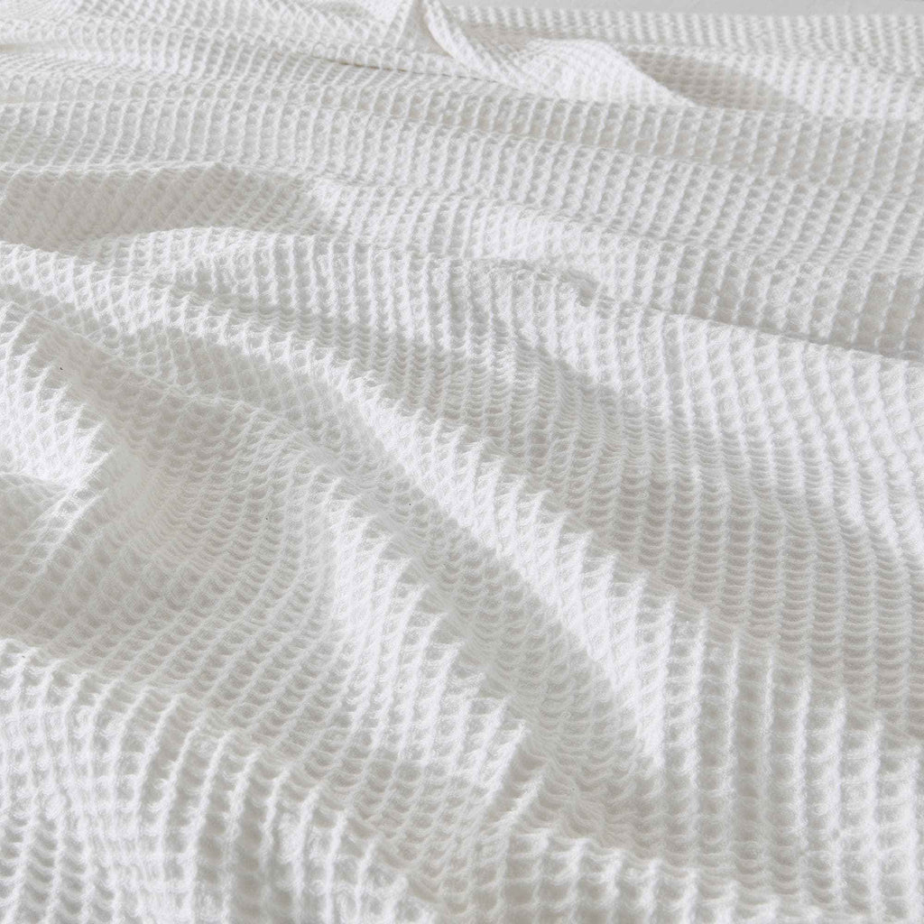 100% Cotton Waffle Weave Blanket - Mikala Collection