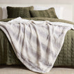 Faux Fur Printed Throw Blanket - Aaliyah Collection