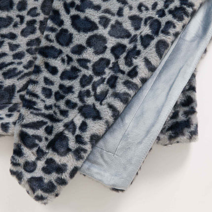 Faux Fur Printed Throw Blanket - Aaliyah Collection