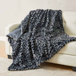 Faux Fur Printed Throw Blanket - Aaliyah Collection