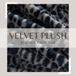 Faux Fur Printed Throw Blanket - Aaliyah Collection