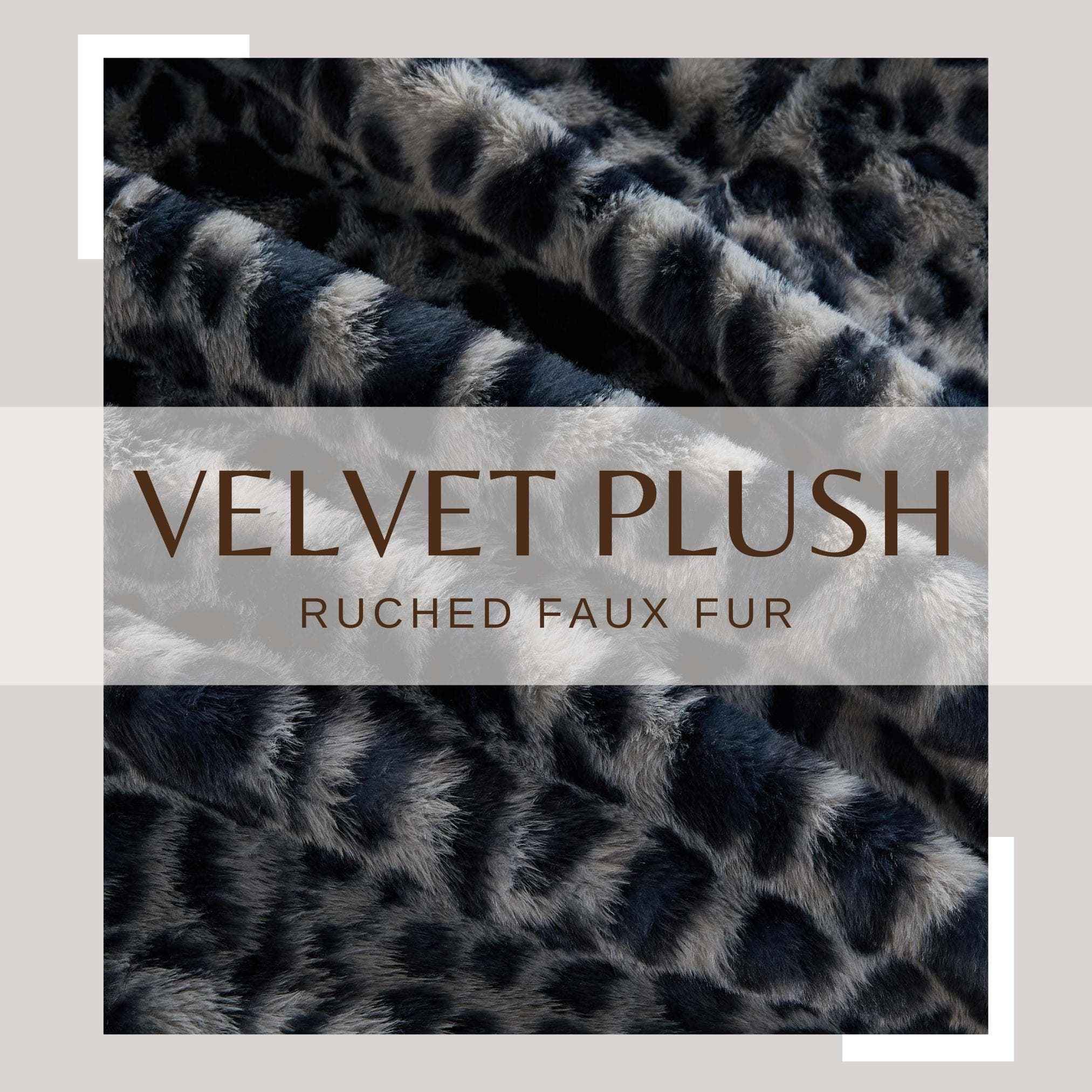 Faux Fur Printed Throw Blanket - Aaliyah Collection