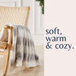 Faux Fur Printed Throw Blanket - Aaliyah Collection