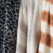 Faux Fur Printed Throw Blanket - Aaliyah Collection