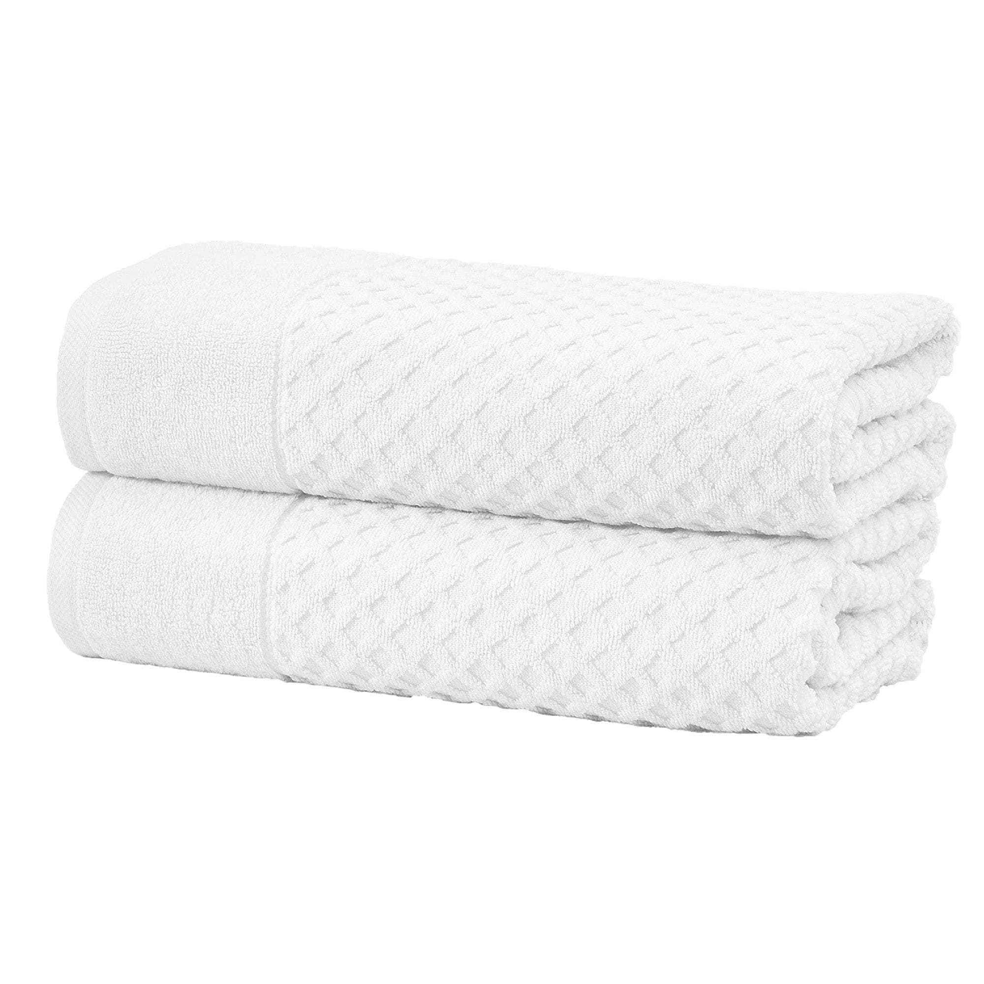 Cotton Diamond Waffle Weave Bath Towel Set - Grayson Collection