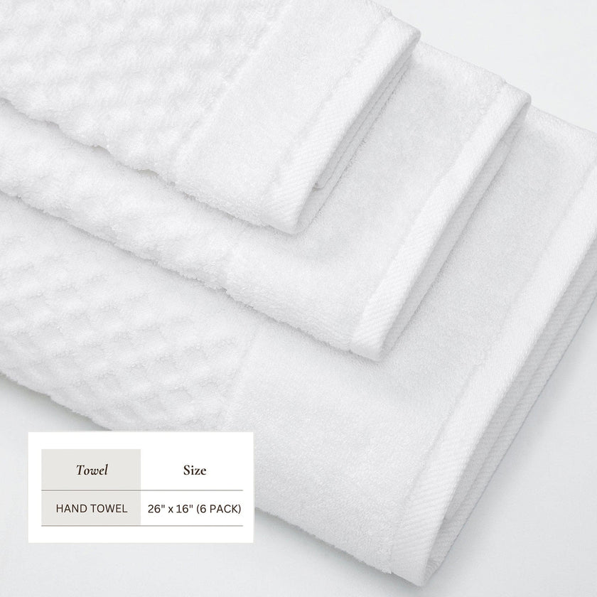 Cotton Diamond Waffle Weave Bath Towel Set - Grayson Collection