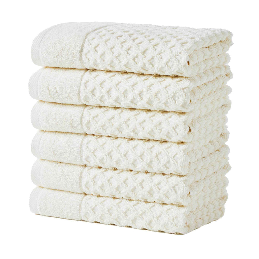 Cotton Diamond Waffle Weave Bath Towel Set - Grayson Collection