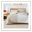 Floral Boho Printed Cotton Quilt Set - Indira Collection
