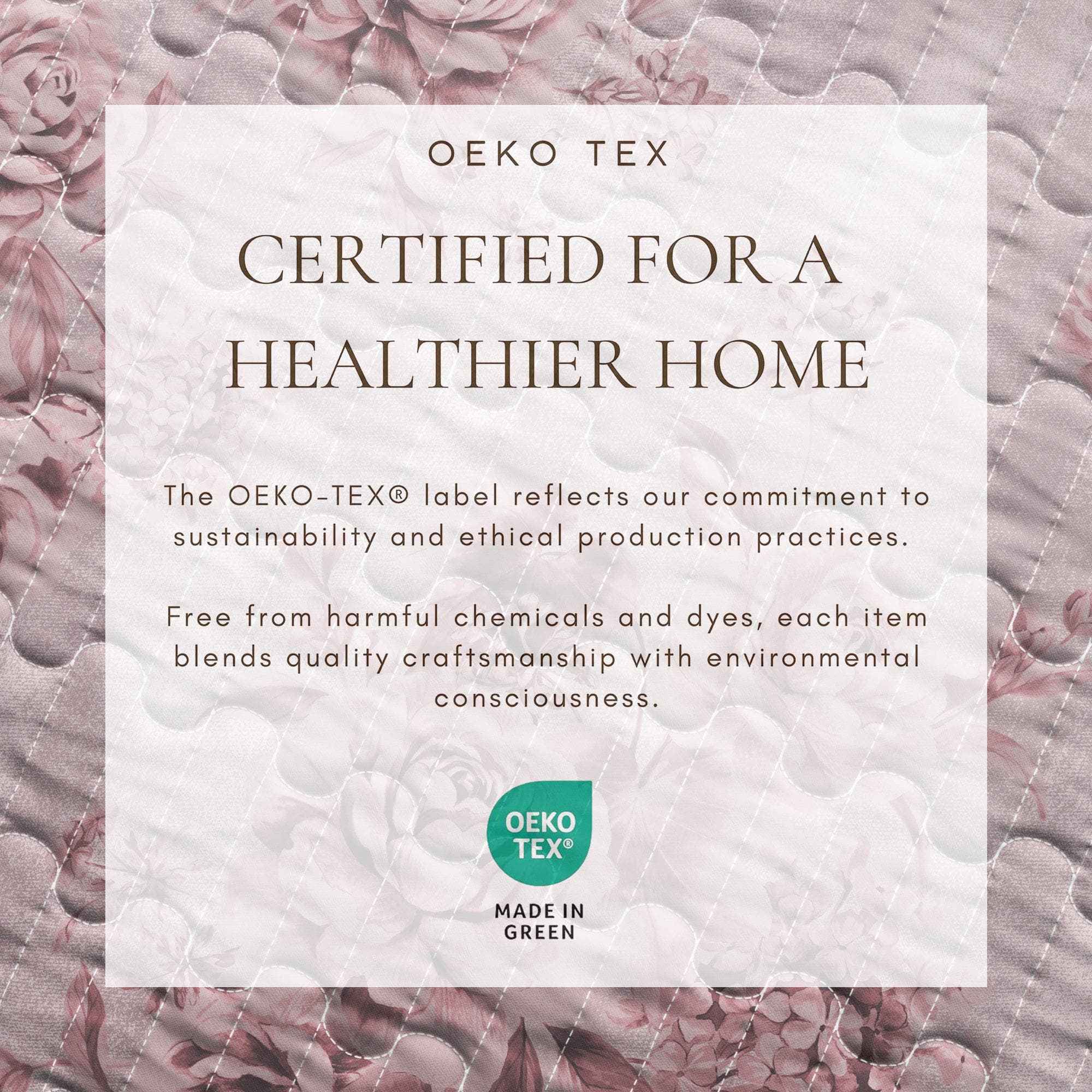 Floral Printed Cotton Quilt Set - Corin Collection