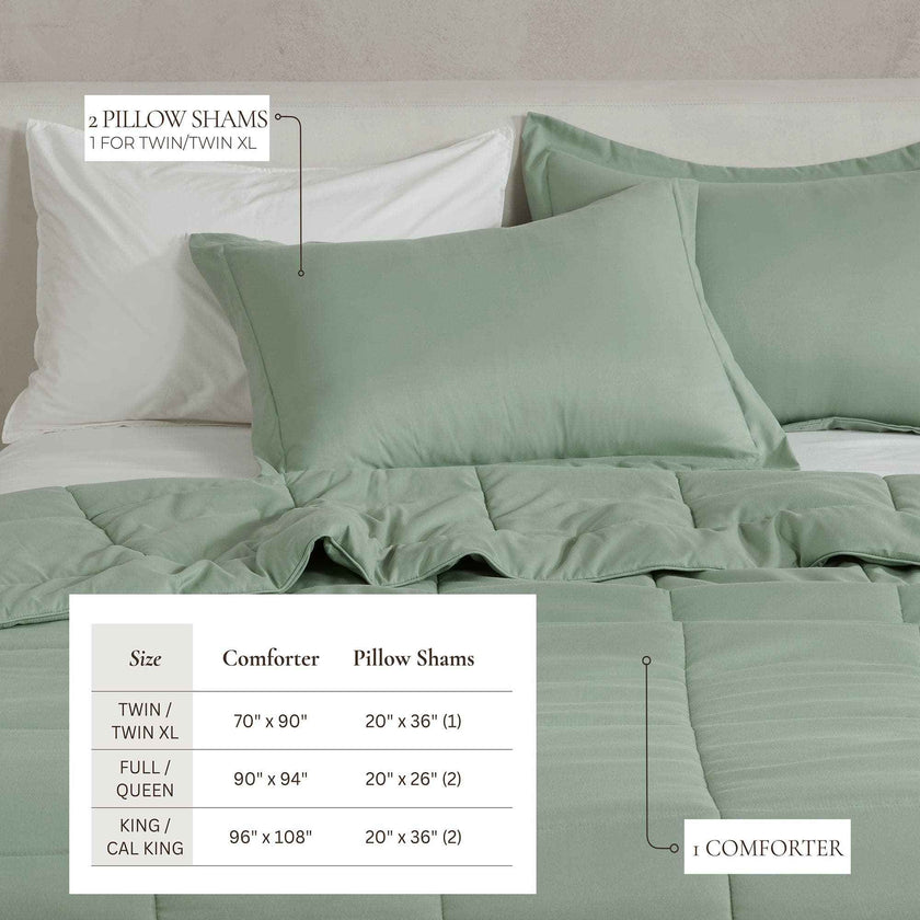 Reversible Comforter Set - Odette Collection