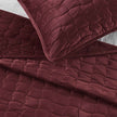 Velvet Box-Stitched Quilt Set - Vivica Collection