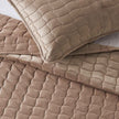 Velvet Box-Stitched Quilt Set - Vivica Collection